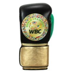 WBC By TITLE Boxing Green Belt Training Gloves 1.0 -Sports Boxing wgbtg bk gd gn 3 1