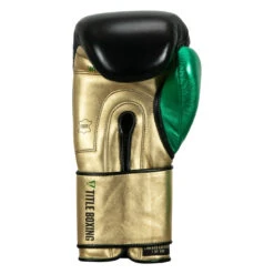 WBC By TITLE Boxing Green Belt Training Gloves 1.0 -Sports Boxing wgbtg bk gd gn 4 1