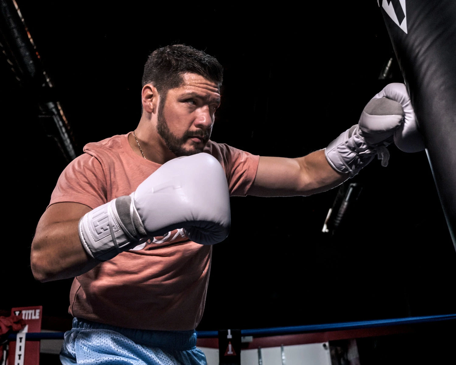 TITLE White Boxing Lace Sparring Gloves 2.0 2 TITLE White Boxing Lace Sparring Gloves 2.0 - Image 2