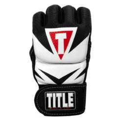 TITLE MMA Command Training Gloves -Sports Boxing xmctg bk wh 003
