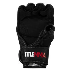 TITLE MMA Command Training Gloves -Sports Boxing xmctg bk wh 004